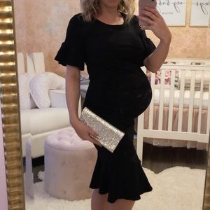 Black maternity dress